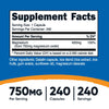 Nutricost Magnesium Oxide 750mg, 240 Capsules - 420mg of Magnesium, Non-GMO, Gluten Free