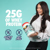 GHOST Whey Protein Powder, Cinnabon - 2LB Tub, 25G of Protein - Cinnamon Roll Flavored Isolate, Concentrate & Hydrolyzed Whey Protein Blend - Post Workout Shakes - Soy & Gluten Free