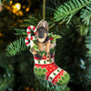 German Shepherd Christmas Tree Ornament - German Shepherd Dog Lovers Xmas Tree Topper Decoration - German Shepherd Dog Lovers Gifts