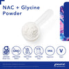 Pure Encapsulations NAC + Glycine Powder - Immune Support, Detox Cleanse & Glutathione Production* - Conditionally Essential Amino Acids - Gluten Free & Non-GMO - 5.6 oz