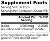 Organic Lugol's Iodine, Iodine and Potassium Iodide 2% Solution 3000 mcg - Liquid Supplement Drops for Thyroid Support for Women & Men, Metabolism Health, Detox Boost - Non-GMO, 395 Servings (2 Oz)