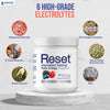 Reset Fasting Keto Wild Berry Energy Electrolytes, Pink Himalayan Sea Salt, Green Tea Leaf & Green Coffee Bean Extracts, Methylated Super B Complex, Biotin, Zinc, 72 Trace Minerals (Wild Berry)