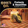 Odie's Oil  Universal Finish for Wood  Leather  Plastic  Vinyl  Metal and More  9 Ounce Glass Jar  Food Safe and Solvent Free Non Toxic Finish