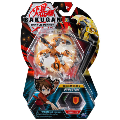 Bakugan Ultra, Pyravian, 3-inch Collectible Action Figure and Trading Card, for Ages 6 and Up