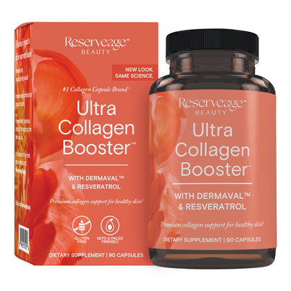 Reserveage, Ultra Collagen Booster, Skin Supplement, Supports Healthy Collagen Production, 90 Capsules