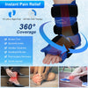 Atsuwell Ankle Foot Ice Pack Wrap for Instant Pain Relief, Reusable Gel Cold Pack with Cold Compression Therapy for Injuries, Plantar Fasciitis, Achilles Tendonitis, Sprained Ankles