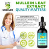 Undelio's Herbal Mullein Leaf Extract - Organic & Alcohol-Free Tincture for Respiratory, Lung, Sleep & Digestive Support - Non-GMO, Vegan - 2 fl. Oz for Immune Health & Lung Detox