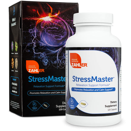 Zahler StressMaster, Relaxation Support Supplement, Promotes Natural Calm, Certified Kosher 120 Capsules