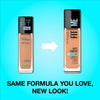 Maybelline Fit Me Matte + Poreless Liquid Oil-Free Foundation Makeup, Warm Coconut, 1 Count (Packaging May Vary)