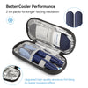 Gelozid Insulin Cooler Travel Case Diabetic Medication Insulated Cool Organizer with 2 Reusable Ice Packs for Insulin Pen and Other Diabetic Supplies, for the Daily Life and Trip(Blue)