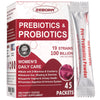 ZEBORA Probiotics-for-Women 100-Billion-CFUs with Prebiotics, D-Mannose & Cranberry for Digestive, Immune, Feminine UT Health Support, Ultimate Probiotic Women's Care, Soy & Gluten Free, 45 Packets