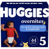 Huggies Size 5 Overnites Baby Diapers: Overnight Diapers, Size 5 (27+ lbs), 44 Ct