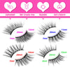 Half Lashes Natural Look Fluffy False Eyelashes Wispy 4 Styles Cat Eye Lashes 3D Natural Volume Accent Lashes 20 Pairs Pack by Yawamica