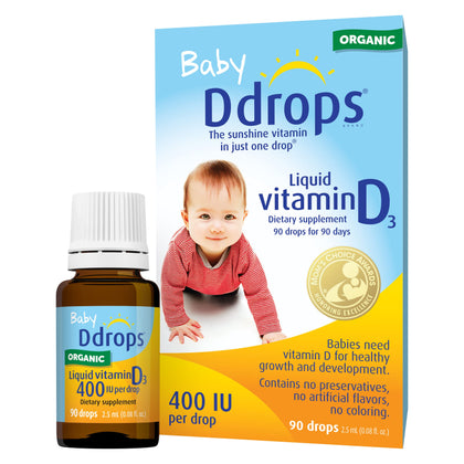 Ddrops Baby 400 Iu, 90 Drops 2.5ml (2 Pack)