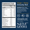 NaturGeeks Immunity Support Shots with Organic Ginger + Honey | Vitamins C, D, B6, B12 and Zinc | Liquid Immune Defense Infused with Natural Resveratrol and Spermidine | 6 Pack (2.5 Fl oz)