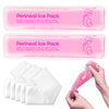 Reusable Perineal Cooling Pad for Postpartum & Hemorrhoid Pain Relief, Hot & Cold Packs for Women After Pregnancy and Delivery, 2 Ice Pack and 3 Cover (Gel-Pink)