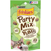 Purina Friskies Made in USA Facilities, Natural Cat Treats, Party Mix Natural Yums Catnip Flavor - (Pack of 10) 2.1 oz. Pouches