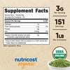 Nutricost Organic Chlorella Powder 16oz (1LB) - 3g Per Serving