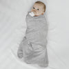 HALO 100% Cotton Sleepsack Swaddle Wearable Blanket, TOG 1.5, Heather Gray, Newborn