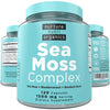 Nurture Nutri Organic Sea Moss Complex - 120 Irish Sea Moss Capsules | Sea Moss Organic | Irish Sea Moss Organic Raw | Seamoss Raw Organic | Sea Moss and Bladderwrack Capsules | Seamoss Pills |