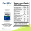 Fairhaven Health FertilAid for Men Prenatal Male Fertility Supplement | Count and Motility Support Pre-Conception for Him | Fertility Support Includes L-carnitine, Zinc, and Folate | 90 Capsules