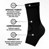 POWERLIX Ankle Orthopedic Brace Compression Support Sleeve (Pair) for Plantar Fasciitis, Swelling, Tendinitis, Arthritis, Sprain