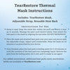 TearRestore Open-Eye Warm Compress Mask for Dry Eyes - Best Heated Eye Compress Mask for Styes and Eye Irritation - Reusable, Convenient, Effective, & FDA Cleared