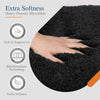 Walensee Large Bathroom Rug (24 x 40, Black) Extra Soft and Absorbent Shaggy Bathroom Mat Machine Washable Microfiber Bath Mat for Bathroom, Non Slip Bath Mat, Luxury Bathroom Floor Mats