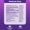 Natrol Sleep Melatonin 10mg Fast Dissolve Tablets, Nighttime Sleep Aid for Adults, 30 Strawberry-Flavored Melatonin Tablets, 30 Day Supply