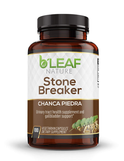 Stone Breaker Chanca Piedra Extract 1000mg - Urinary Tract and Gallbladder Support - 100 Vegetarian Capsules by BLeaf Nature