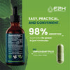 E2H Chlorophyll Liquid Drops - Natural Energy Booster, Immune System Support, Digestion and Skin Care Supplement - Vegan - Gluten Free - Non-GMO - (3 Bottles)