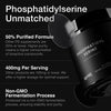 Toniiq Phosphatidylserine - 400mg Formula - Worlds First 50% Purity - Highest Purity in The US - Soy Free Phosphatidylserine Supplement - 90 Veggie Capsules