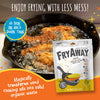 FryAway Pan Fry Cooking Oil Solidifier, Solidifies up to 8 Cups - Plant-Based Cooking Oil SolidifierPowder that Turns Used Oil to Hard Oil and Organic Waste - Easy to Use, Made in the USA