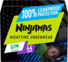 Pampers Ninjamas Nighttime Bedwetting Underwear Boys - Size S/M (38-70 lbs), 44 Count (Packaging May Vary)