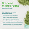 True Grace Broccoli Microgreens - 0.4 oz - Daily Superfood Powder for Cellular & Immune Health - Gluten & Soy Free, Vegan, Regenerative Organic Certified - 30 Servings