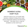 NaturesPlus Womens Ultra Hair Plus - 60 Sustained Release Tablets, Pack of 2 - Nutritional Support for Healthy Hair Structure - Gluten Free - 60 Total Servings