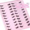 Half Lashes Natural Look Fluffy False Eyelashes Wispy 4 Styles Cat Eye Lashes 3D Natural Volume Accent Lashes 20 Pairs Pack by Yawamica