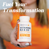 TransformHQ Vitamin K2 (MK7) (100mcg) + Vitamin D3 (5000 IU) 120 Softgels - Gluten Free and Non-GMO