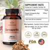 HERBAMAMA Sarsaparilla Root Capsules - Organic Sarsaparilla Root Powder Pills - Smilax Medica Herb Supplement - 1000mg, 100 Caps