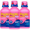 Pepto Bismol Liquid Ultra for Nausea, Heartburn, Indigestion, Upset Stomach, and Diarrhea - 5 Symptom Fast Relief, Cherry Flavor 12 oz (Pack of 3)