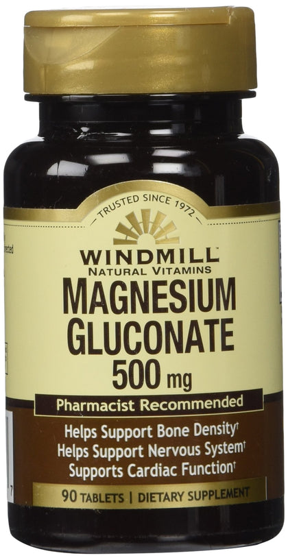 Magnesium Gluconate 500 Mg 90 Tb - From Windmill