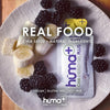 Huma Plus (Double Electrolytes) - Chia Energy Gel, BlackBerry Banana, 12 Gels - Stomach Friendly, Real Food Energy Gels