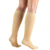 Truform 20-30 mmHg Compression Stockings for Men and Women, Knee High Length, Closed Toe, Beige, Large