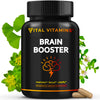 Vital Vitamins Brain Supplements for Memory and Focus - Nootropic Brain Support - Memory, Clarity, Focus, Energy - Vitamin B12, Gingko Biloba, DMAE