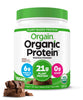 Orgain Organic Vegan Protein Powder, Creamy Chocolate Fudge - 21g Plant Protein, 6g Prebiotic Fiber, Low Net Carb, No Lactose Ingredients, No Added Sugar, Non-GMO, For Shakes & Smoothies, 1.02 lb