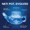 SinuCleanse Soft Tip Neti-Pot Nasal Wash System, Relieves Nasal Congestion Due to Cold & Flu, Dry Air, Allergies, 30 All-Natural Saline Packets