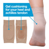 ZenToes Achilles Tendon Heel Protector Compression Padded Sleeve Socks for Bursitis, Tendonitis, Tenderness - 1 Pair