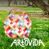 artovida artists collective insulated neoprene lunch bag - washable soft lunch tote for work and picnic - design by danny ivan (portugal) pass this on - classic