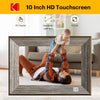 KODAK WiFi Digital Picture Frame, 10.1 Inch 1280 * 800 Resolution Touch Screen with 32GB Storage,Effortless to Set up,Share Video and Photos via E-Mail or App-Gift for Friends and Family (Grey Wood)