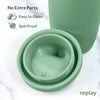 Re-Play Sustainables Silicone Sippy Cup for Toddlers - 8oz - Made with Medical-Grade Platinum Silicone - Sage